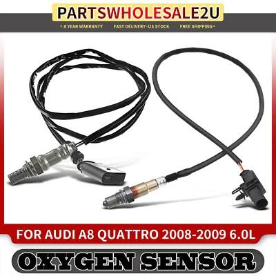 2x Sensor de oxígeno O2 aguas arriba y aguas abajo para Audi A8 Quattro 2008-2009 W12 6,0 L Foto 1 de 4