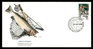 Mayfairstamps Australia FDC 1979 Trout Fishermen First Day Cover aas_35669 - Picture 1 of 2