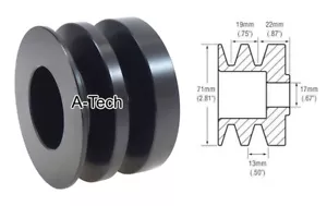 Polea alternadora de 2 ranuras de acero de doble ranura para Delco 10DN ER/EF, serie 10si - Imagen 1 de 3