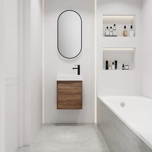 18" Floating Small Bathroom Vanity, Single Sink - Suitable for Small Spaces - Picture 1 of 12