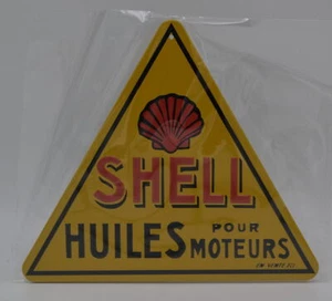 BLECHSCHILD " SHELL TRIANGLE " - Bild 1 von 1
