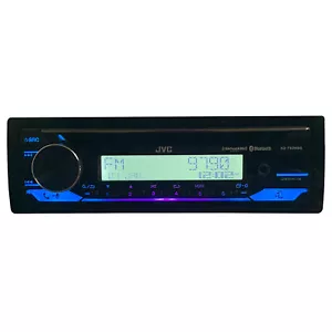 JVC KD-T92MBS Single DIN Marine Bluetooth USB AUX AM/FM SiriusXM CD Receiver - Picture 1 of 10