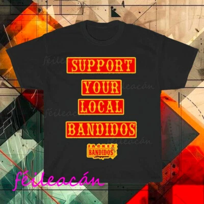 Brand New Bandidos Worldwide MC Logo American T-Shirt Funny Size S to 5XL - Image 1 of 3