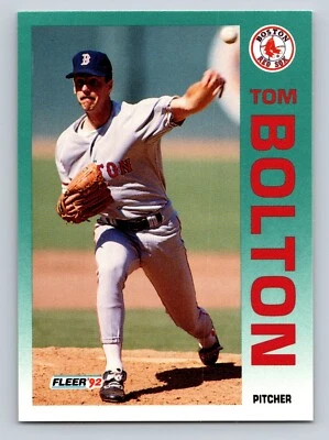 Tom Bolton 1992 Fleer #33 Boston Red Sox - Image 1 of 2