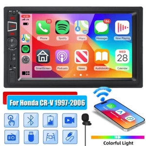 7" Car Stereo Radio Android Apple CarPlay GPS FM Player For Honda CR-V 1997-2006 - Picture 1 of 13