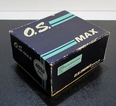 O.S. MAX-46SF 7.45cc 2 cycle glow engine with muffler for R/C airplane, used f/s - Image 1 of 4