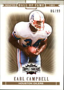 2007 Topps Triple Threads Gold #84 Earl Campbell /99 