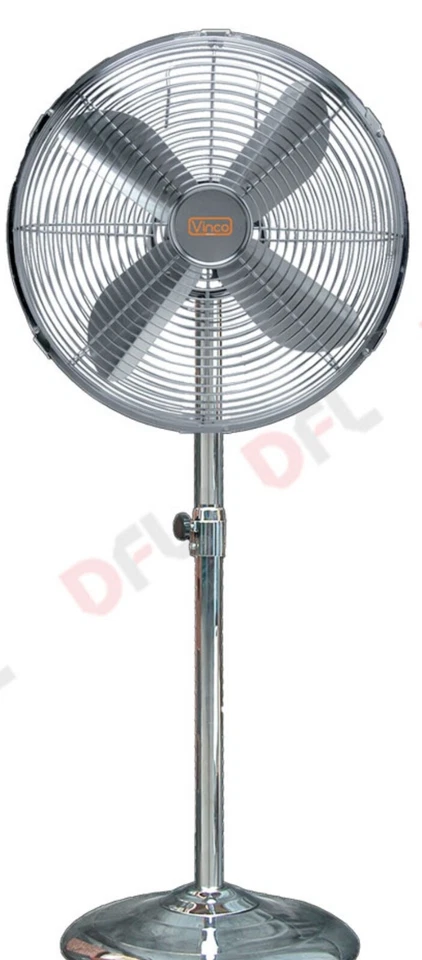 Vinco 70719 50cm 90W Ventilatore a Piantana - Cromato - Immagine 1 di 1
