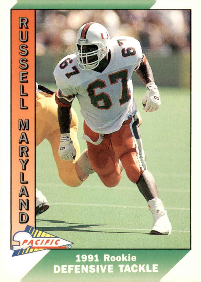S1R4: 1991 PACIFIC BASE FOOTBALL CARDS YOU CHOOSE 400-550NFL CARDS - Image 1 of 1
