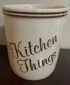 Vintage Kitchen Things Utensil Halter Made in Japan beige und braun - Bild 1 von 7