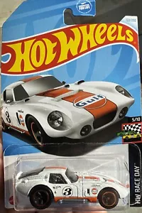 Hot Wheels 2024 Walgreens Esclusivo Shelby Cobra Daytona Gulf Oil 122/250 Bianco - Foto 1 di 5