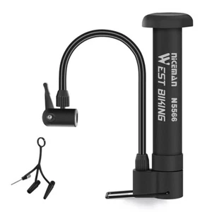 Tragbare 160 PSI Fahrradpumpe für Presta & Schrader Ventil Reifen/Kugeln - Bild 1 von 7