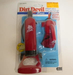 VTG Kidz Biz 1995 Dirt Devil Minis Vacuum Hand Vac Play Set Wind Up Toy NIP NEW - Picture 1 of 14