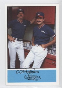 1985 Performance Printing Texas Rangers Bill Zeigler Danny Wheat Trainers ( )