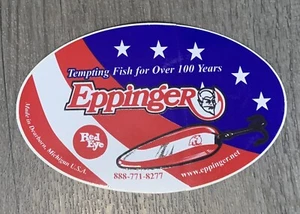 Dardevle Red Eye Eppinger Fishing Lure Sticker Tempting Fish For Over 100 Years - Picture 1 of 3