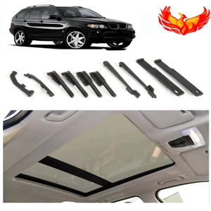 Fits 2006-2013 BMW X5 E70 Sunroof Sun Visor Bracket Clip Repair Kit - Foto 1 di 2