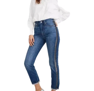 Jean Madewell The Perfect Vintage Edición Esmoquin Metálico Talla 27 Para Mujer - Imagen 1 de 12