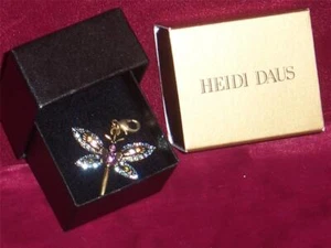 Heidi Daus Drachenfliege Kristall Charm NEU mit Box - Bild 1 von 1