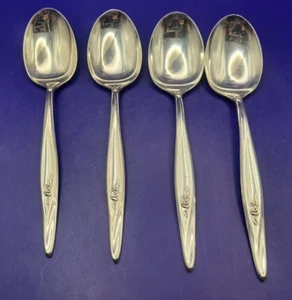Reed & Barton NOSTALGIA 1963 Silveplate Place/Oval Soup Spoons 6 5/8" Set of 4 - Picture 1 of 3