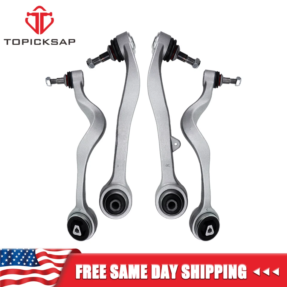 Kit de brazos de control delanteros inferiores delanteros y traseros Fit BMW 525i 530i 528i 545i 550i Foto 1 de 4