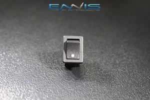 MINI ON OFF ROCKER SWITCH 12 V 10 AMP 2 PIN TOGGLE 1/2 3/4 HOLE EC-1210 - Picture 1 of 6