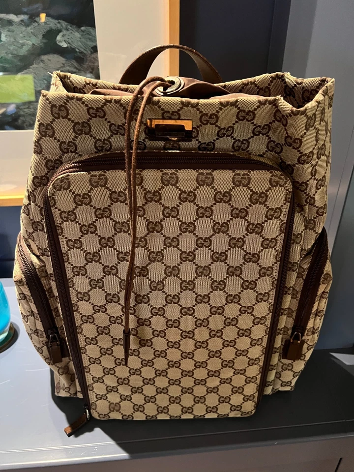 Authentic Gucci  backpack or large nappie bag backpack With Additional Detached - Image 1 of 4