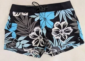 JAG Women's M Shorts Tropical Floral Leaves Pattern Beach Summer Lightweight - Picture 1 of 8