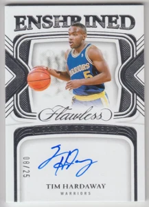 2023-24 Panini Flawless Tim Hardaway Enshrined Signatures Class of 2022 Auto /25 - Picture 1 of 2