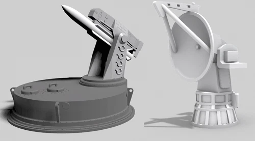 Larsenal	3D 400 061	1:400 Tartar launcher x1 with 2 radars SPG-51 x1 - Photo 1/1