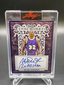 2024 Leaf Decadence Inscribed - Magic Johnson - All Star - Autograph #d/5 - Picture 1 of 3