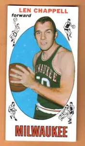 1969-1970 Topps #68 Len Chappell - Milwaukee Bucks, ¡excelente estado! - Imagen 1 de 1