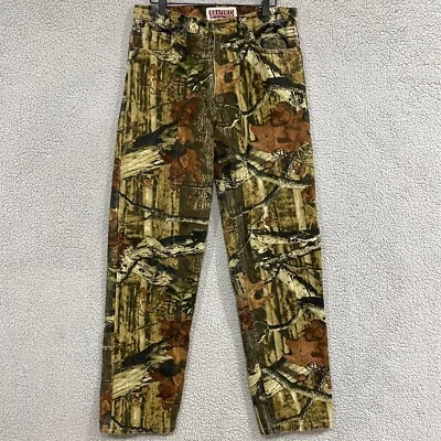 Pantalones de Carga De Colección Y2K Trenzados River Camuflados Árbol Real Camuflaje Para Hombres 34x34 (32x32*) Foto 1 de 4