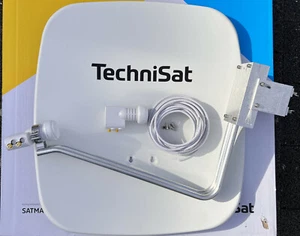 TechniSat Satman65plus mit  Twin - LNB (2Teilnehmer)  polarweiß   neu 25m  - Picture 1 of 3