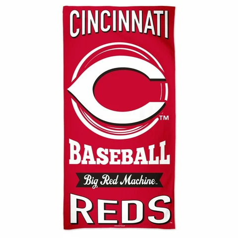 MLB CINCINNATI REDS BEACH TOWEL 30" X 60" 100% COTTON NEW Cover
