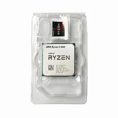 AMD Ryzen 5 5600 R5 5600 3.5 GHz 6-Core 12-Thread CPU Processor 7NM L3=32M - Image 1 of 4