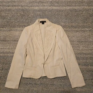 SELTEN Ralph Lauren Black Label Hergestellt in den USA Damen 8 Revers Stickerei Jacke Blazer - Bild 1 von 18