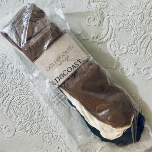 GOLD COAST 20pr HOSIERY KNEE HIGH Black Navy Cream Beige Dress Nylons NEW Sealed - Picture 1 of 5
