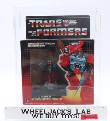 Perceptor AFA GRADED 75 75/80/90 G1 Transformers 1985 Hasbro TAPE SEALED - Image 1 of 4