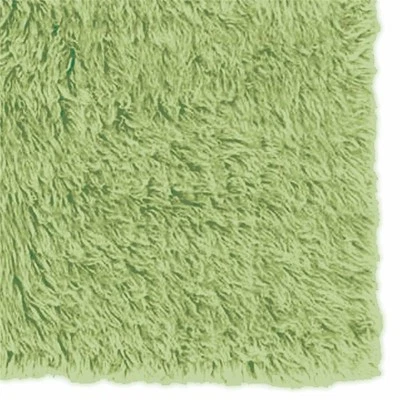 Linon New Flokati Hand Woven Wool 2'4"x8'6" Rug in Lime Green - Image 1 of 4