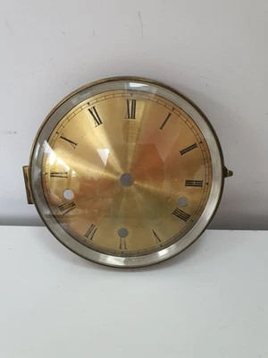 Antique Clock Front Bezel & Bevelled Convex Glass Door 15cm Decorative Prop - Image 1 of 4