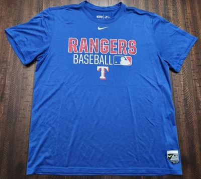 Camisa Nike Dri-Fit Texas Rangers para hombre XL azul Foto 1 de 4