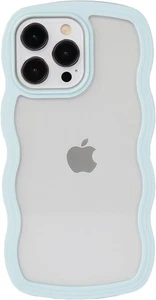 NEW Weycolor for iPhone 14 Pro Case Adorable Kawaii Curly Wave Frame Shape - Picture 1 of 8