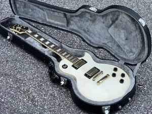 2006 Epiphone Les Paul Custom - Alpine White - Original Hard Case - Picture 1 of 18