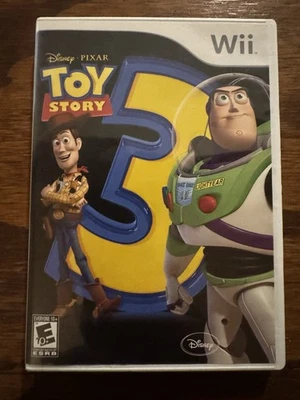 Toy Story 3 Nintendo Wii, 2010 CIB Completo con Manual y Póster Probado Excelente Foto 1 de 4