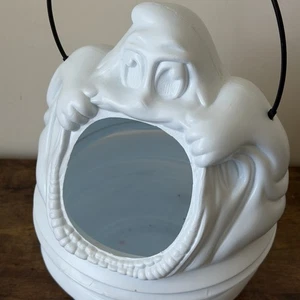 Vintage 1990s Frite N’ Up Gobblin’ Ghosty Halloween Candy Bucket Blow Mold USA - Picture 1 of 7