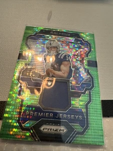 2023 Panini Prizm Alec Pierce Green Pulsar Premier Jerseys No. PJ-AP Spannzangen - Bild 1 von 3