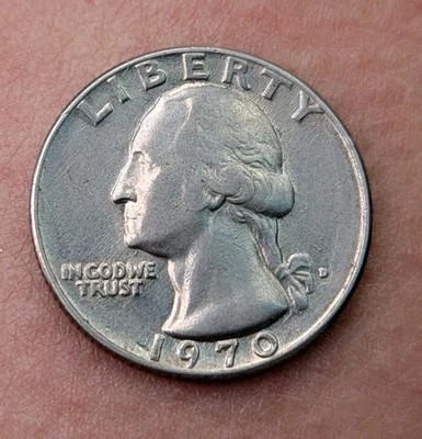 Extremely Fine 1970-D Washington Quarter - Double Die Error? DDO - Image 1 of 4