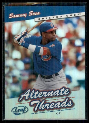 2004 Donruss Elite Throwback Threads Sammy Sosa 028/150 Chicago Cubs #TT-18 - Image 1 of 2