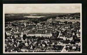Günzburg a. d. D., Ansichtskarte, Totalansicht aus der Vogelschau 1936  - Picture 1 of 2