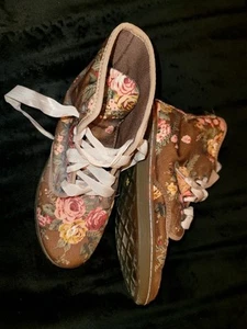 Dr. Martens Shoreditch Victorian Floral Women's Boots Size 7 Roses On Canvas - Picture 1 of 5
